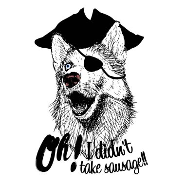 Yazıt ile komik köpek