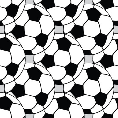 futbol topları ile desen