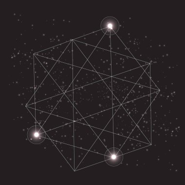 Çokgen çizgi geometrik figür