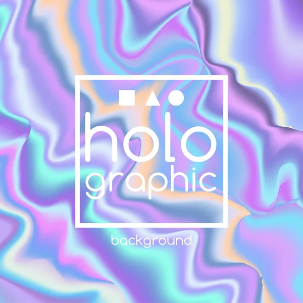 Abstract bright holographic texture — Stock Vector