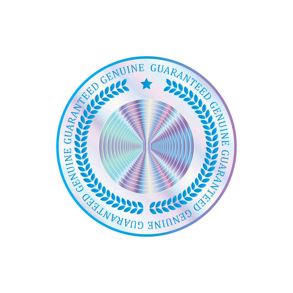 Hologram style sticker