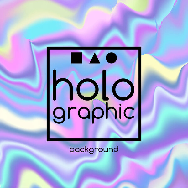 Abstract bright holographic texture