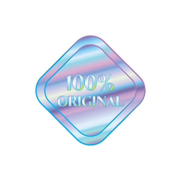 Sticker im Hologramm-Stil — Stockvektor