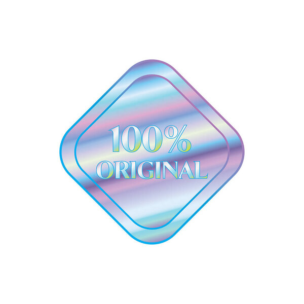 Hologram style sticker