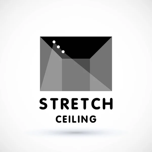 Stretch plafond logo concept — Stockvector