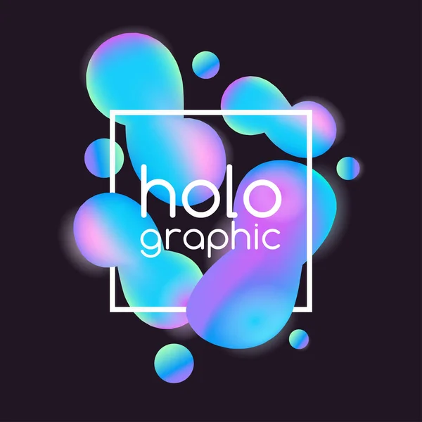 Abstract bright holographic pattern — Stock Vector