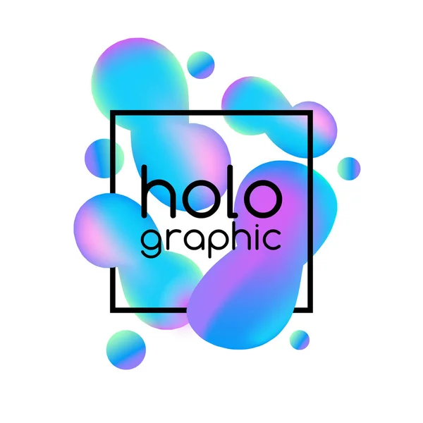 Abstract bright holographic pattern — Stock Vector