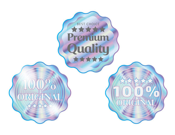 Holographic sticker set