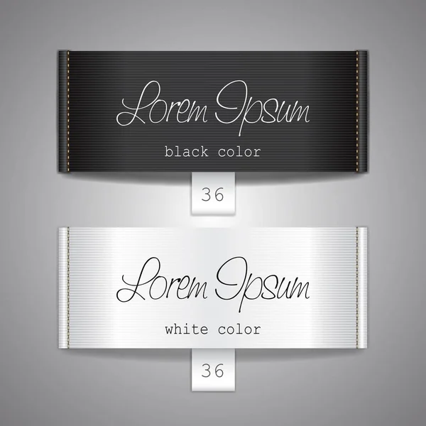 Kumaş zarif Etiketler şablon