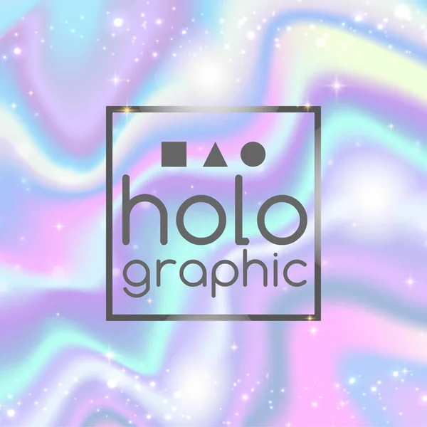 Abstract bright holographic texture — Stock Vector