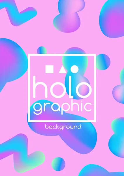 Abstract bright holographic pattern — Stock Vector