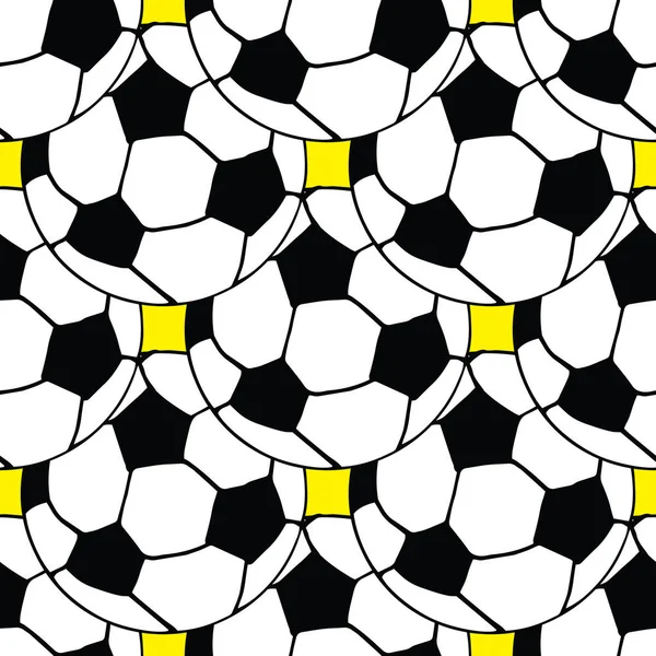 Modèle avec des balles de football — Image vectorielle