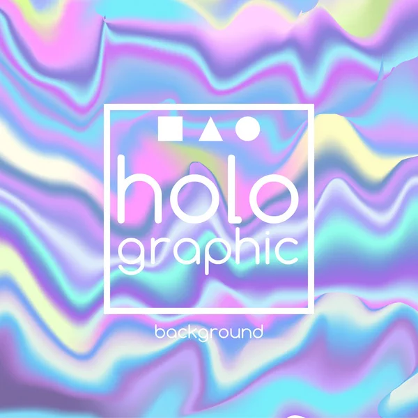 Abstract bright holographic texture — Stock Vector