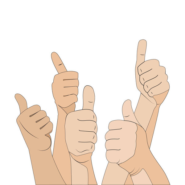 руки с большими пальцами вверх
