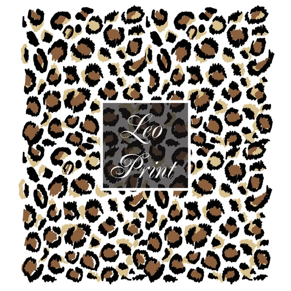 Patrón clásico de leopardo — Vector de stock