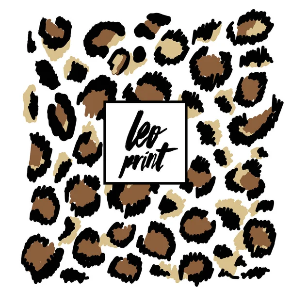 Kahverengi leopar desen