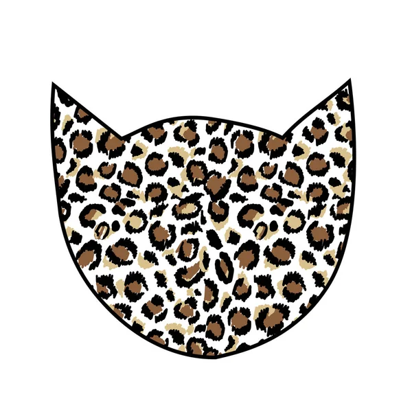 Impressão de leopardo marrom — Vetor de Stock