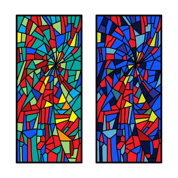 Colored Stained glass — Stock Vector © shekaka 144162469