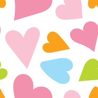 Kalpte sorun yok. Vektör aşk illüstrasyonu. Sevgililer Günü Baba