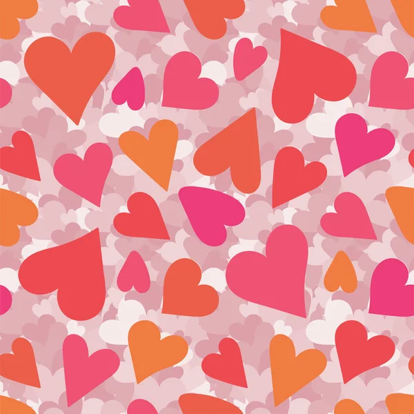 Heart seamless pattern. Vector love illustration. Valentine's Da