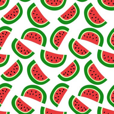 Karpuz dikişsiz desen. Kırmızı dut. Tatlı, egzotik tropikal...