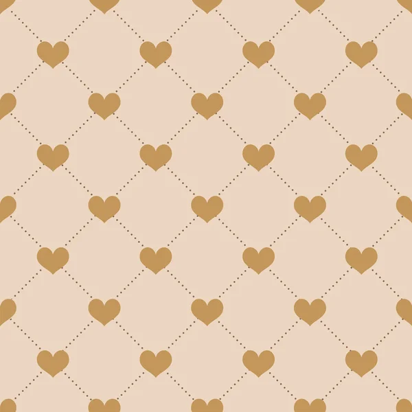 Heart seamless pattern. Vector love illustration. Valentine's Da — Stock Vector