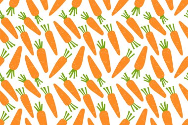 Havuç desensiz. Turuncu sebze. Elle çizilmiş vec