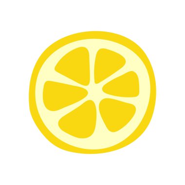 Limon meyvesi Sarı turunçgiller. El çizimi karalama vektörü çizimi. Swe.