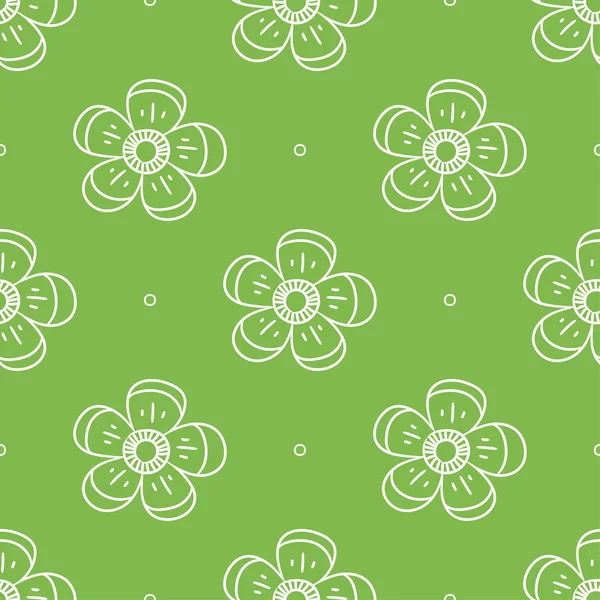 Patrón sin costuras flor. Color vector fondo. Verano y spr — Vector de stock