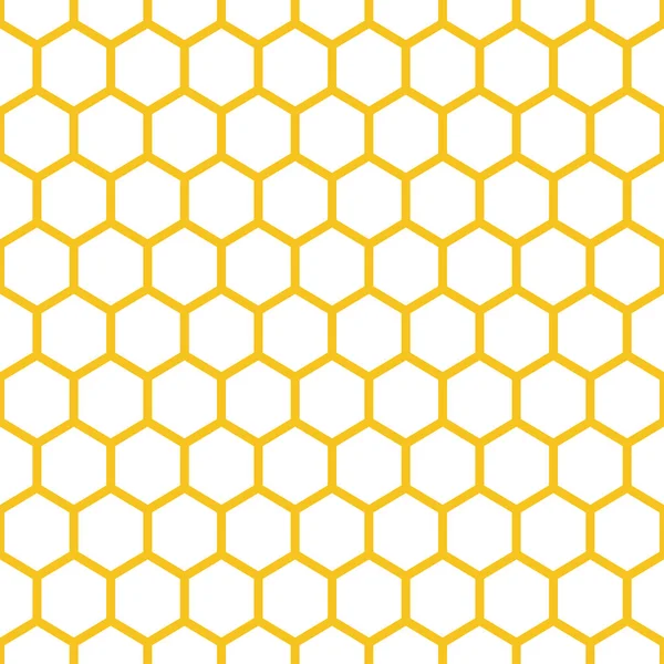 Patrón sin costuras. Panal de abeja. Textura cuadrícula. Ilustración vectorial . — Archivo Imágenes Vectoriales