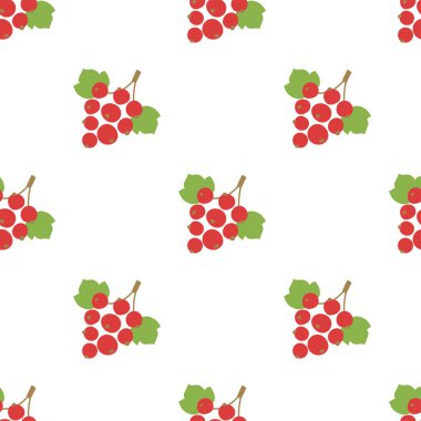 Frenk üzümü pürüzsüz desen. Vektör çilekleri. Çocuk modası.