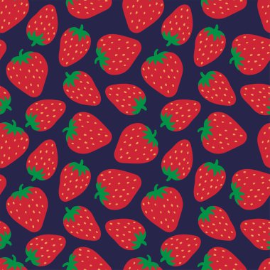 Çilek pürüzsüz desen. El yapımı taze meyve. Duvar.