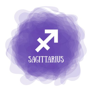 Yay burcu. Zodiac burcu. Astrolojik takvim. Zodiakal renk 