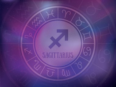 Zodiac tabelaları. Astrolojik yuvarlak takvim koleksiyonu,