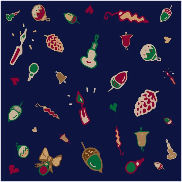 Yeni yıl koleksiyonu mavi bir arka plan ayarla