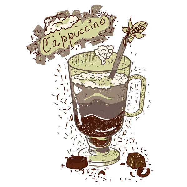 bir fincan çikolatalı kapuçino