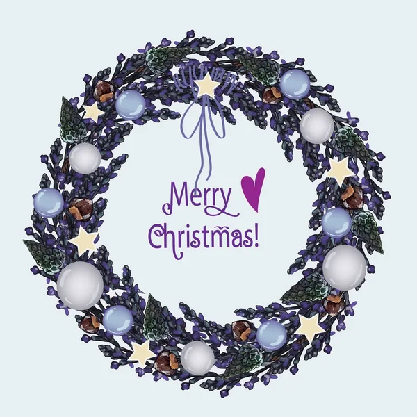 Noel çelenk lavanta