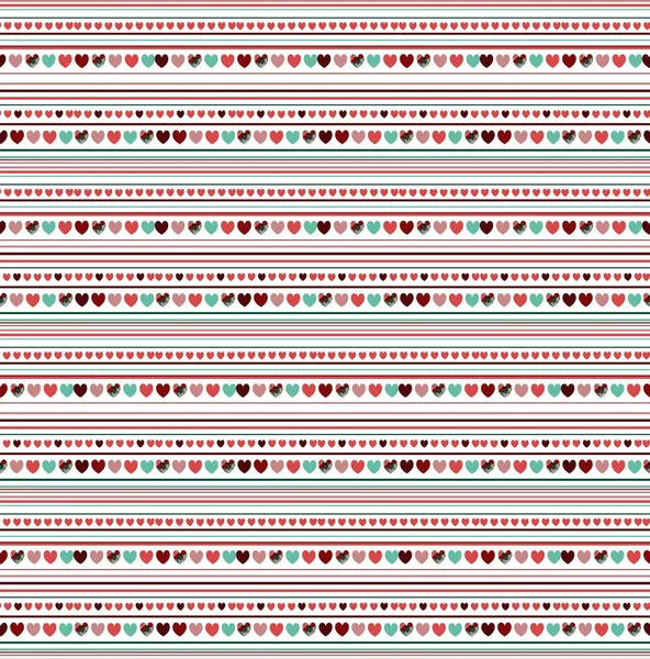 Kalpleri ve çizgiler ile Seamless romantik modeli