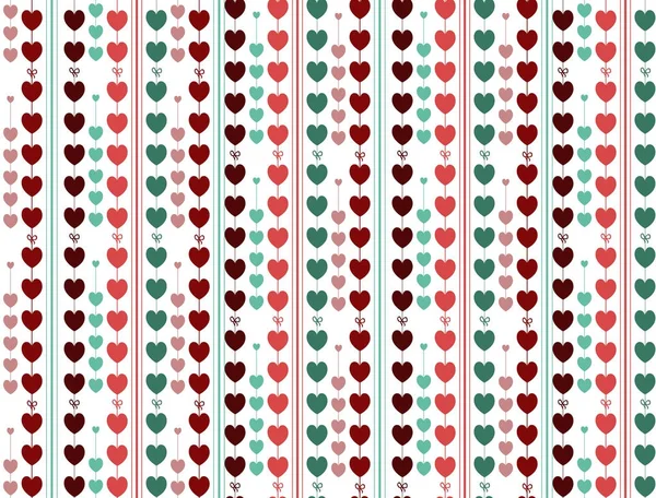 Sevgililer günü kalpleri ile çizim