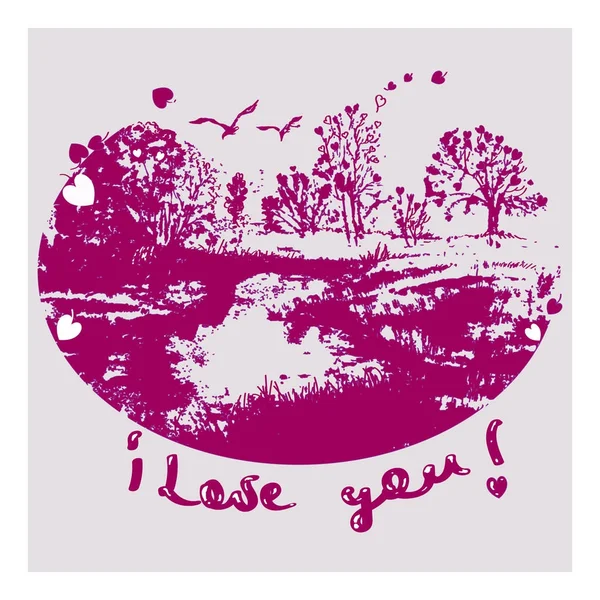 Aşk konulu kartpostal