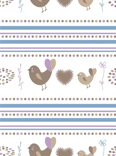 stilize kuşlar ile Seamless Modeli