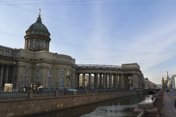 Russia Saint Petersburg April 2020 View Kazan Cathedral Embankment Griboyedov — Stock Photo, Image