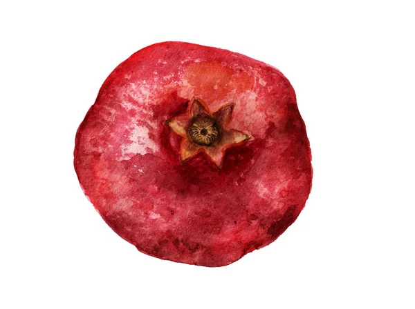 Whole red pomegranate — Stock Photo, Image