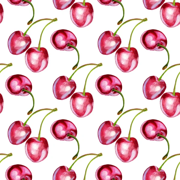 Fondo sin costuras con cerezas — Foto de stock gratis