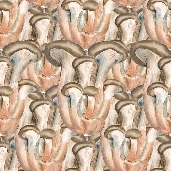 pattern with oyster mushrooms