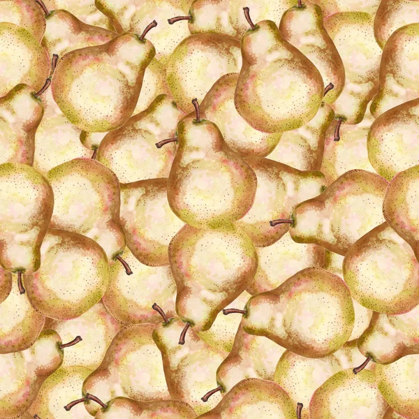 Naadloos patroon met peren — Stockfoto