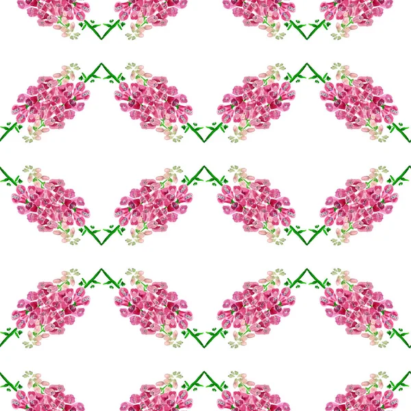 ジギタリスの花とシームレスなパターン — ストック写真
