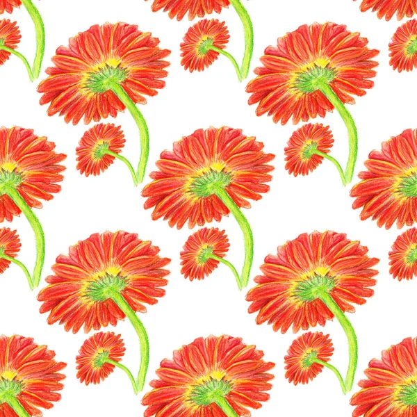 マリーゴールド花のシームレス パターン — ストック写真