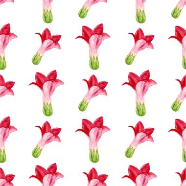 Kırmızı çiçek ile Seamless Modeli