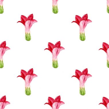 Kırmızı çiçek ile Seamless Modeli